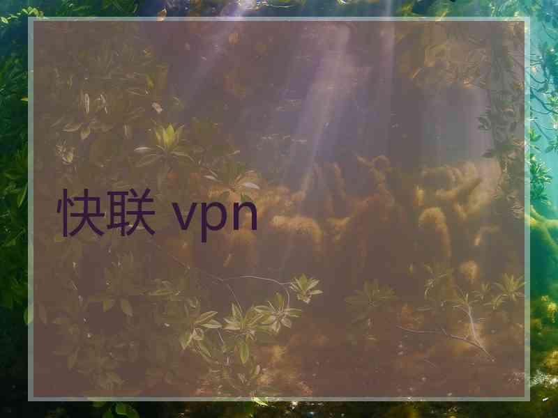 快联 vpn