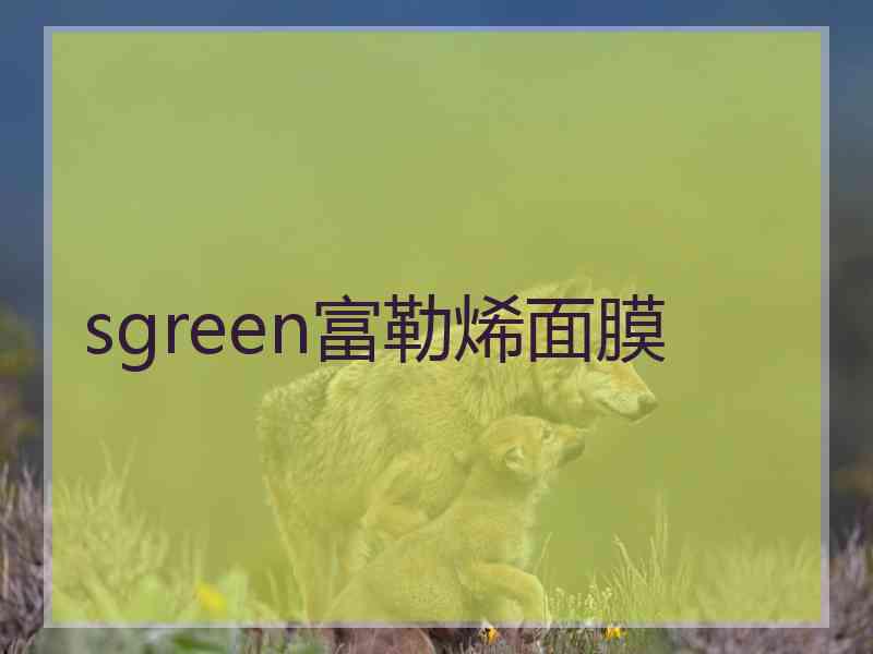 sgreen富勒烯面膜