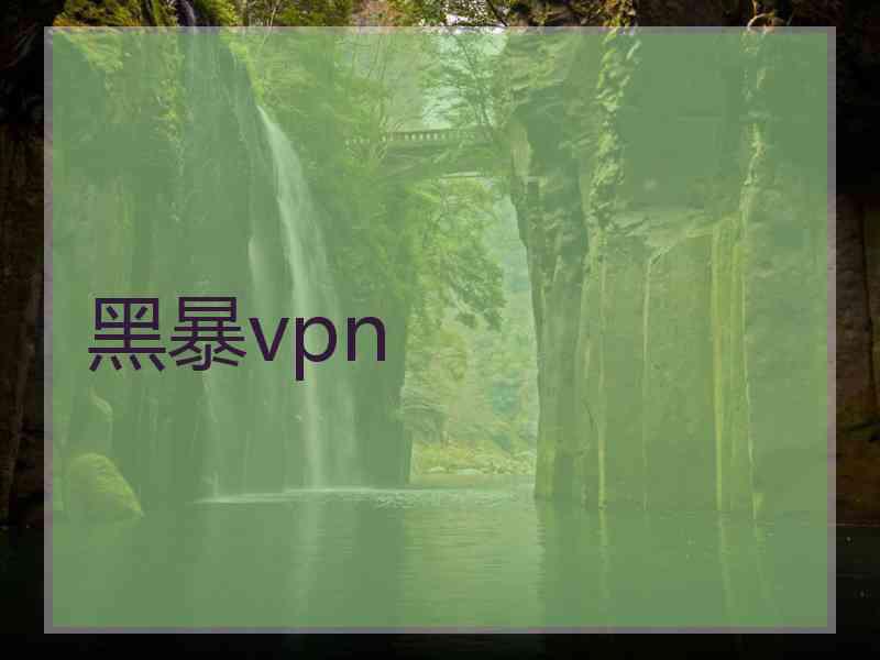 黑暴vpn