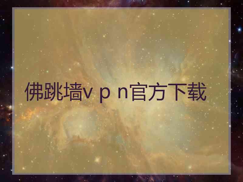 佛跳墙v p n官方下载