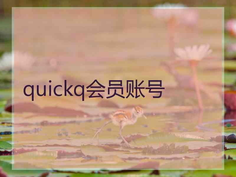 quickq会员账号