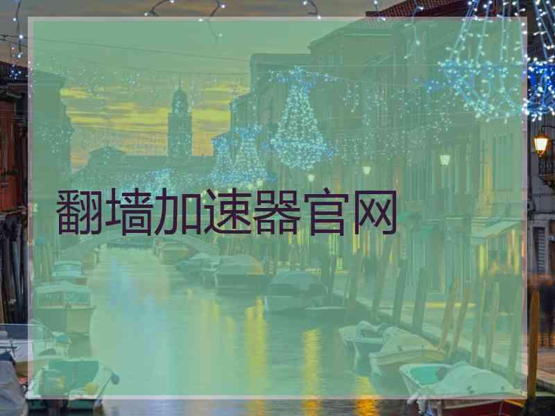 翻墙加速器官网