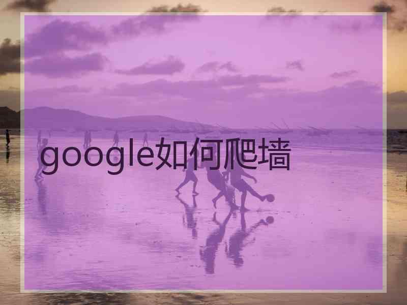 google如何爬墙