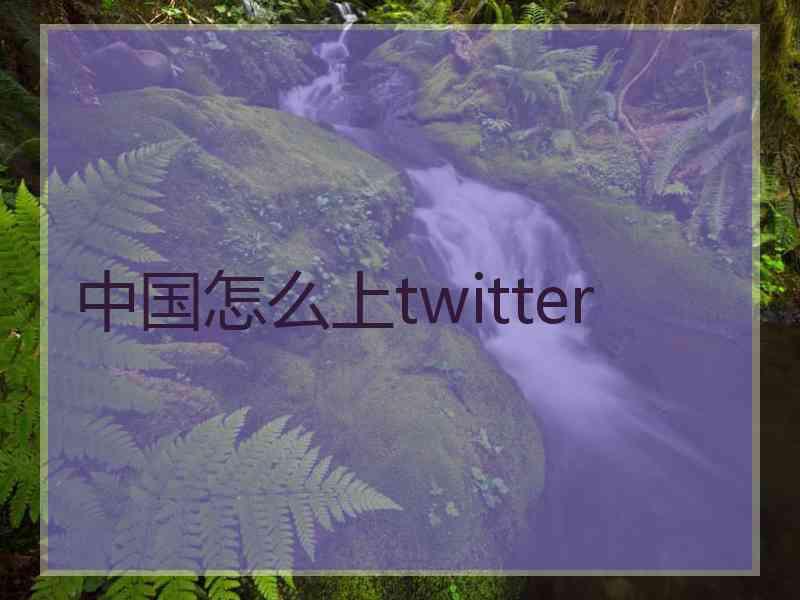 中国怎么上twitter