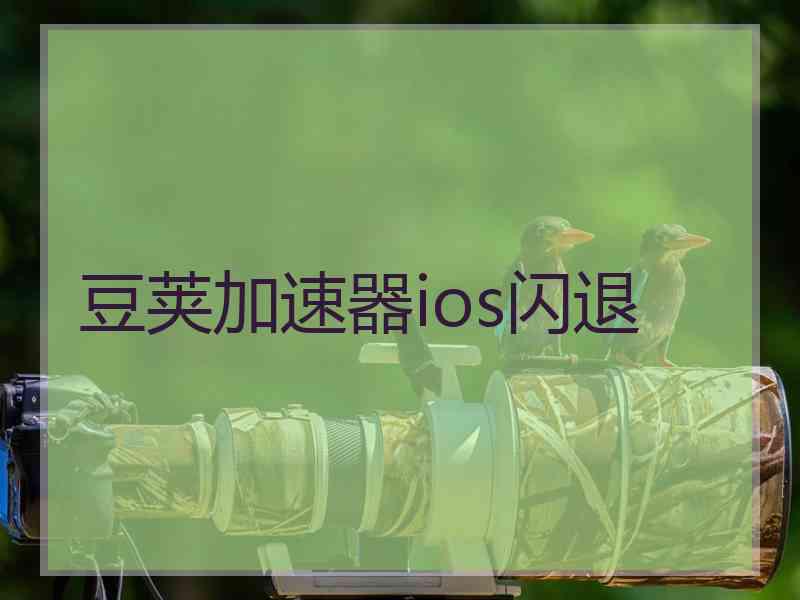 豆荚加速器ios闪退