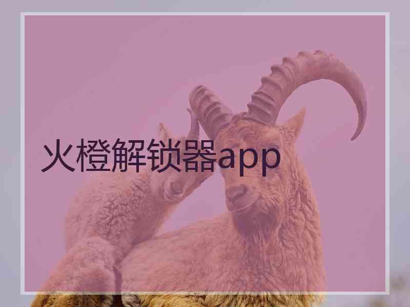 火橙解锁器app