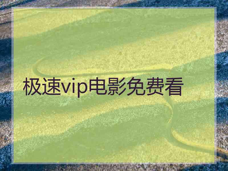 极速vip电影免费看