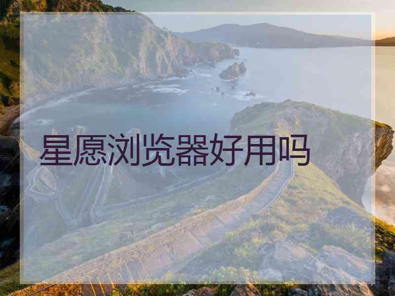 星愿浏览器好用吗