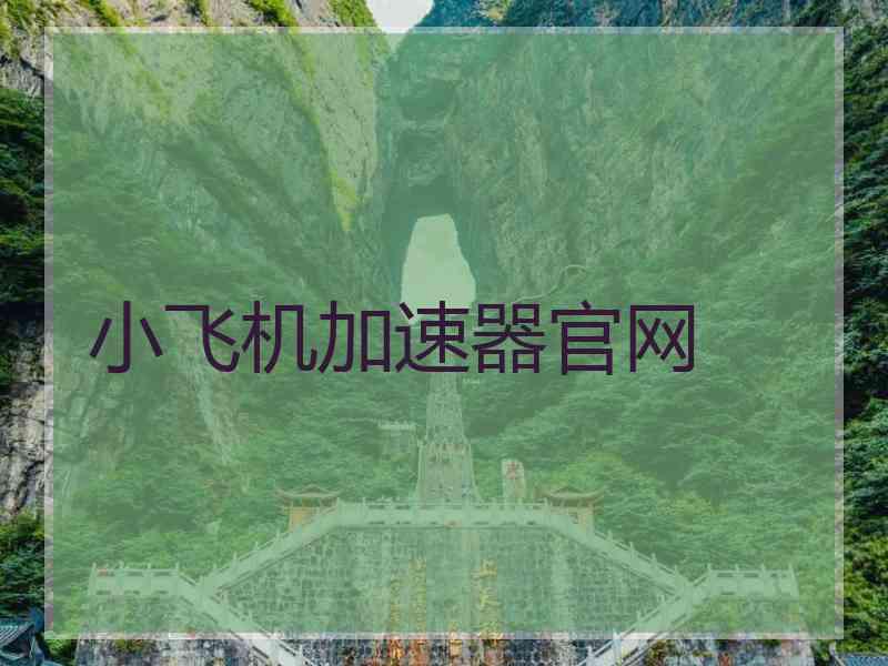 小飞机加速器官网