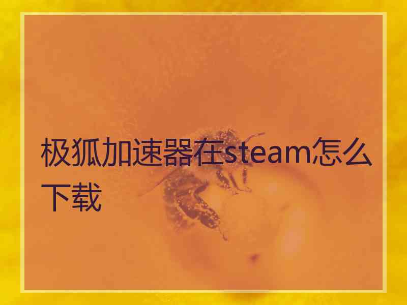 极狐加速器在steam怎么下载