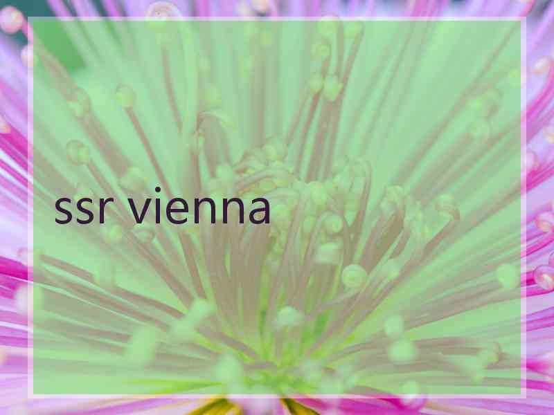 ssr vienna