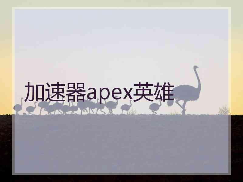 加速器apex英雄