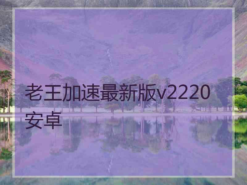 老王加速最新版v2220安卓