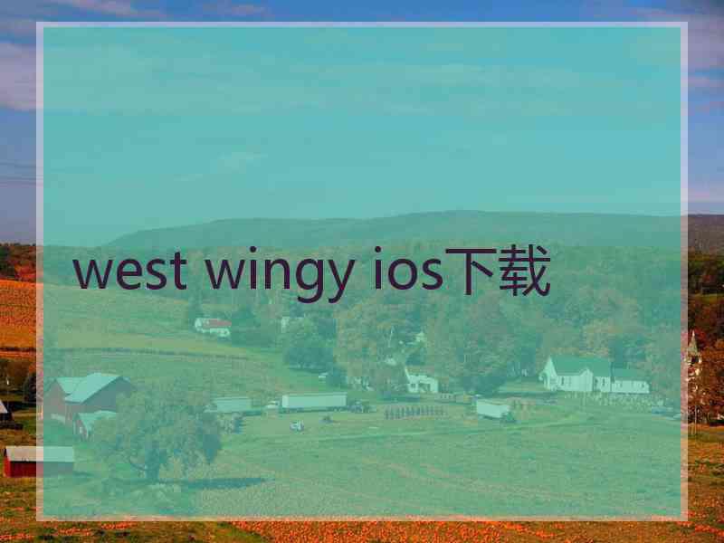 west wingy ios下载