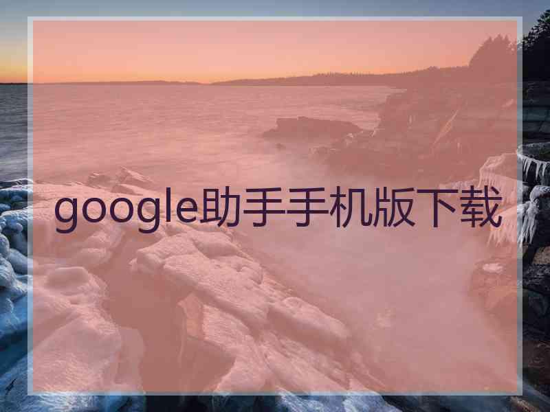 google助手手机版下载