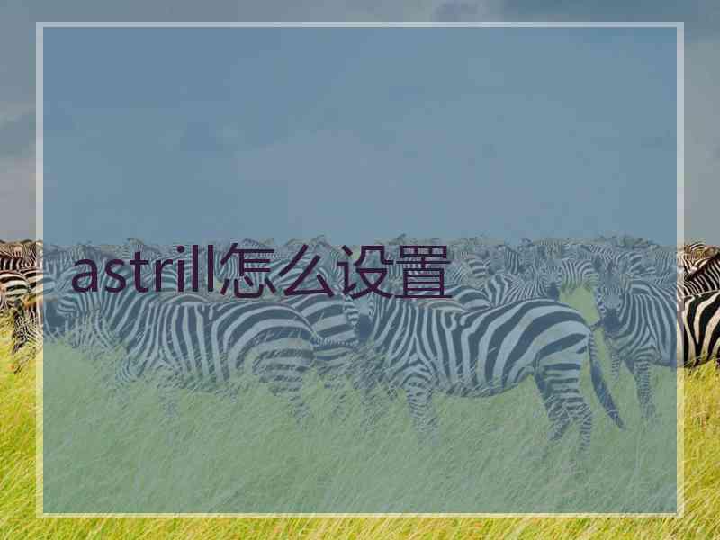 astrill怎么设置