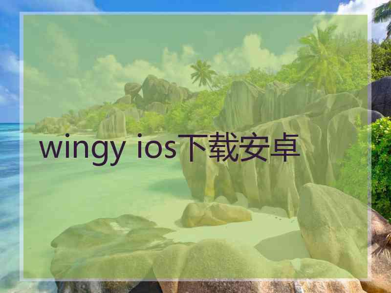 wingy ios下载安卓