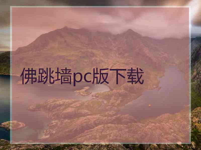 佛跳墙pc版下载